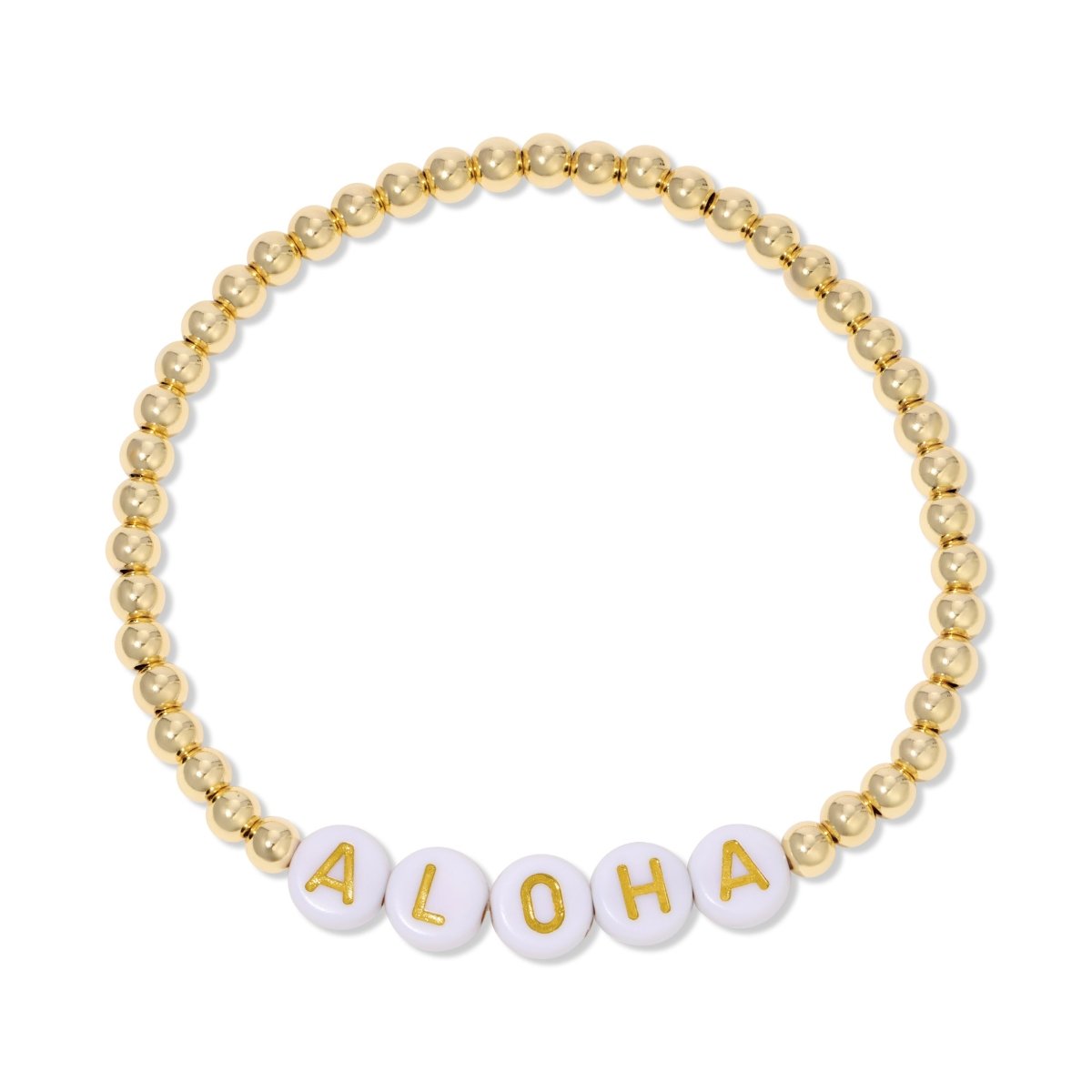 ALOHA Beaded Bracelet - Splendid Iris