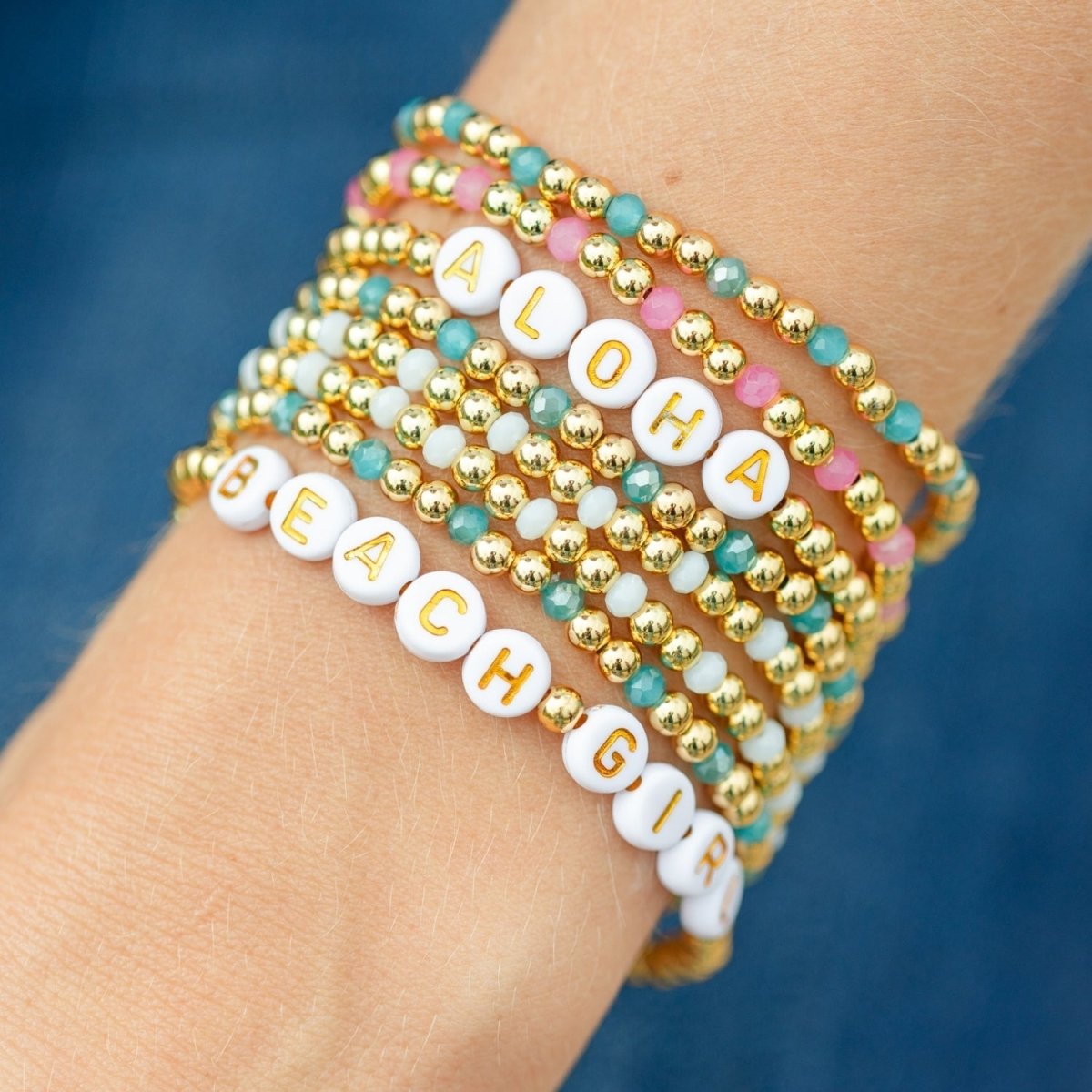 ALOHA Beaded Bracelet - Splendid Iris