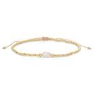 Delicate Adjustable Pearl Bracelet - Splendid Iris