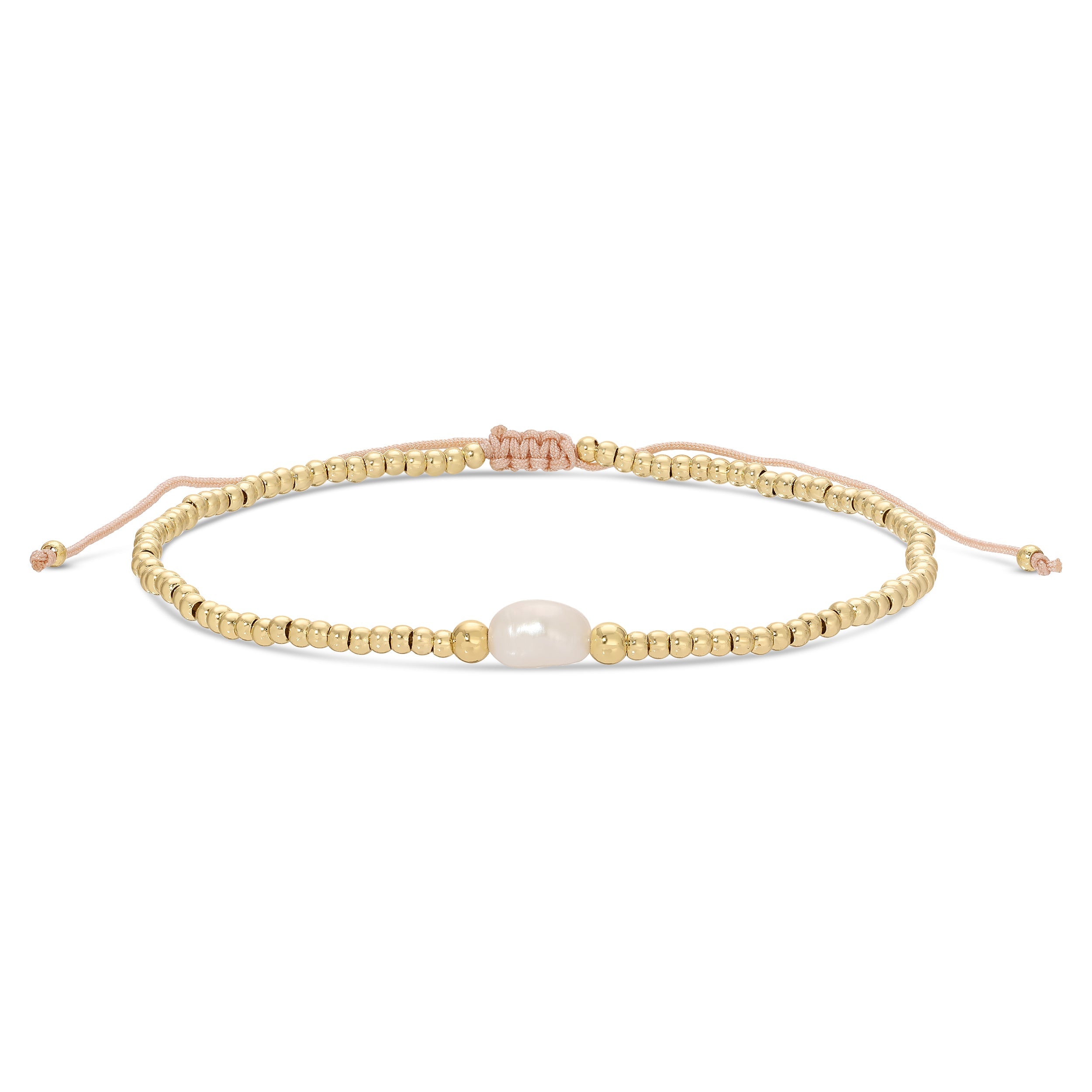 Delicate Adjustable Pearl Bracelet - Splendid Iris