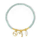 Dolphin Stretch Charm Bracelet - Splendid Iris