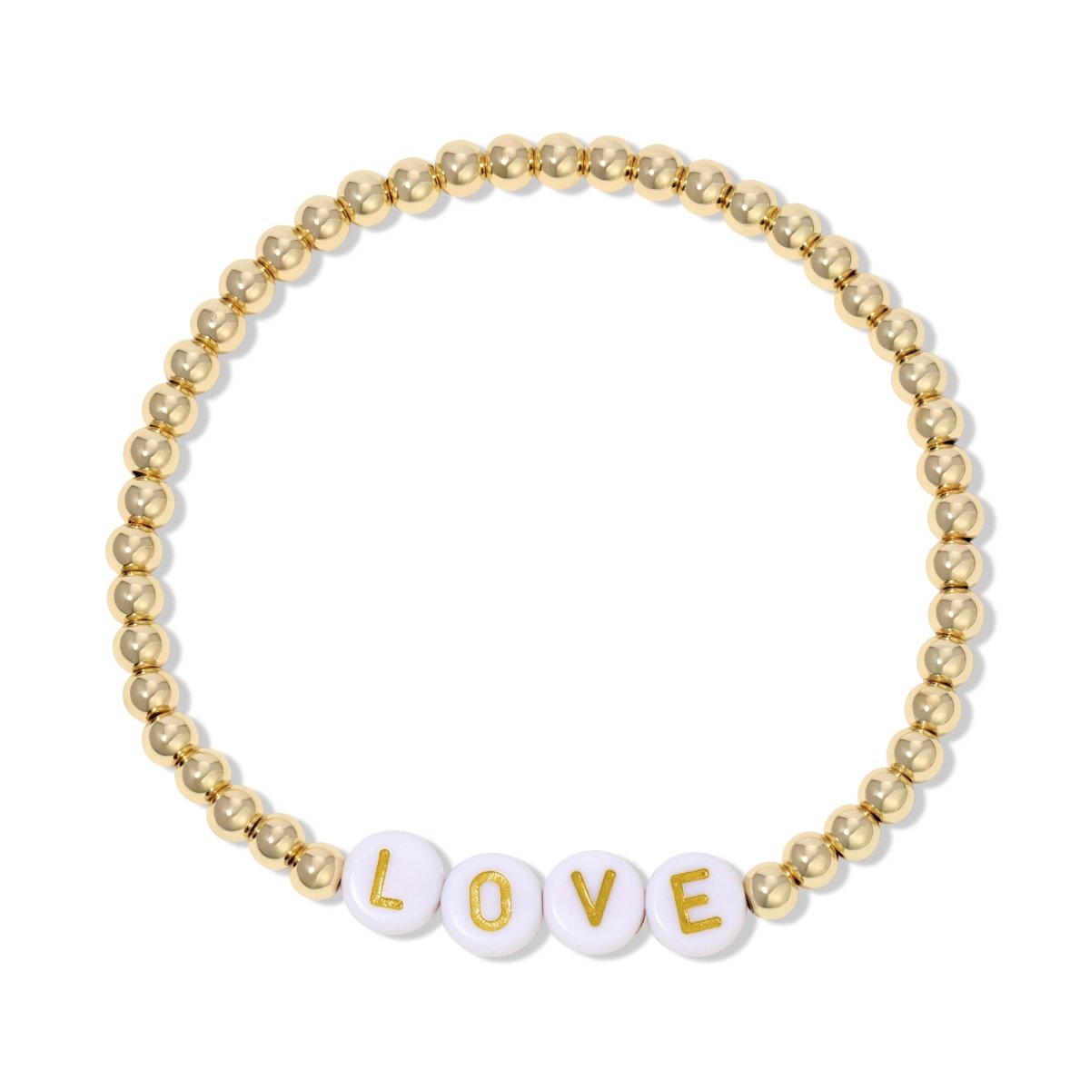 LOVE Beaded Bracelet - Splendid Iris