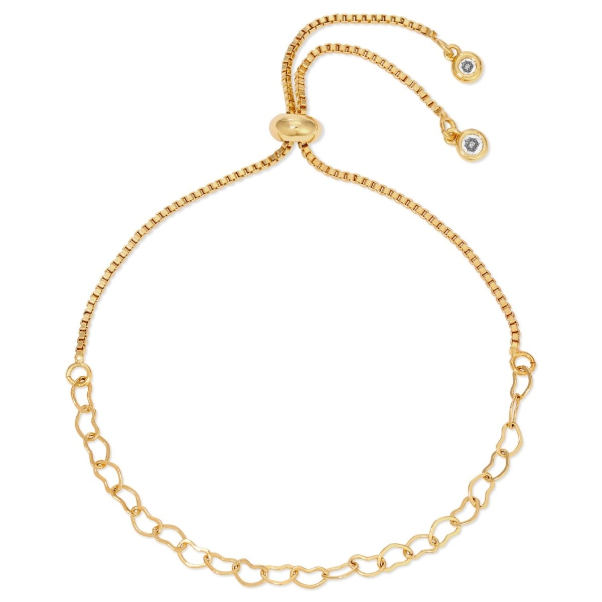 Love Unconditionally Heart Linked Pulley Bracelet - Splendid Iris