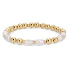 Oblong Pearl Stretch Bracelet - Splendid Iris