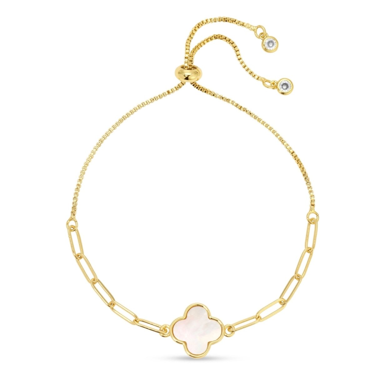 Quatrefoil Pulley Bracelet - Splendid Iris