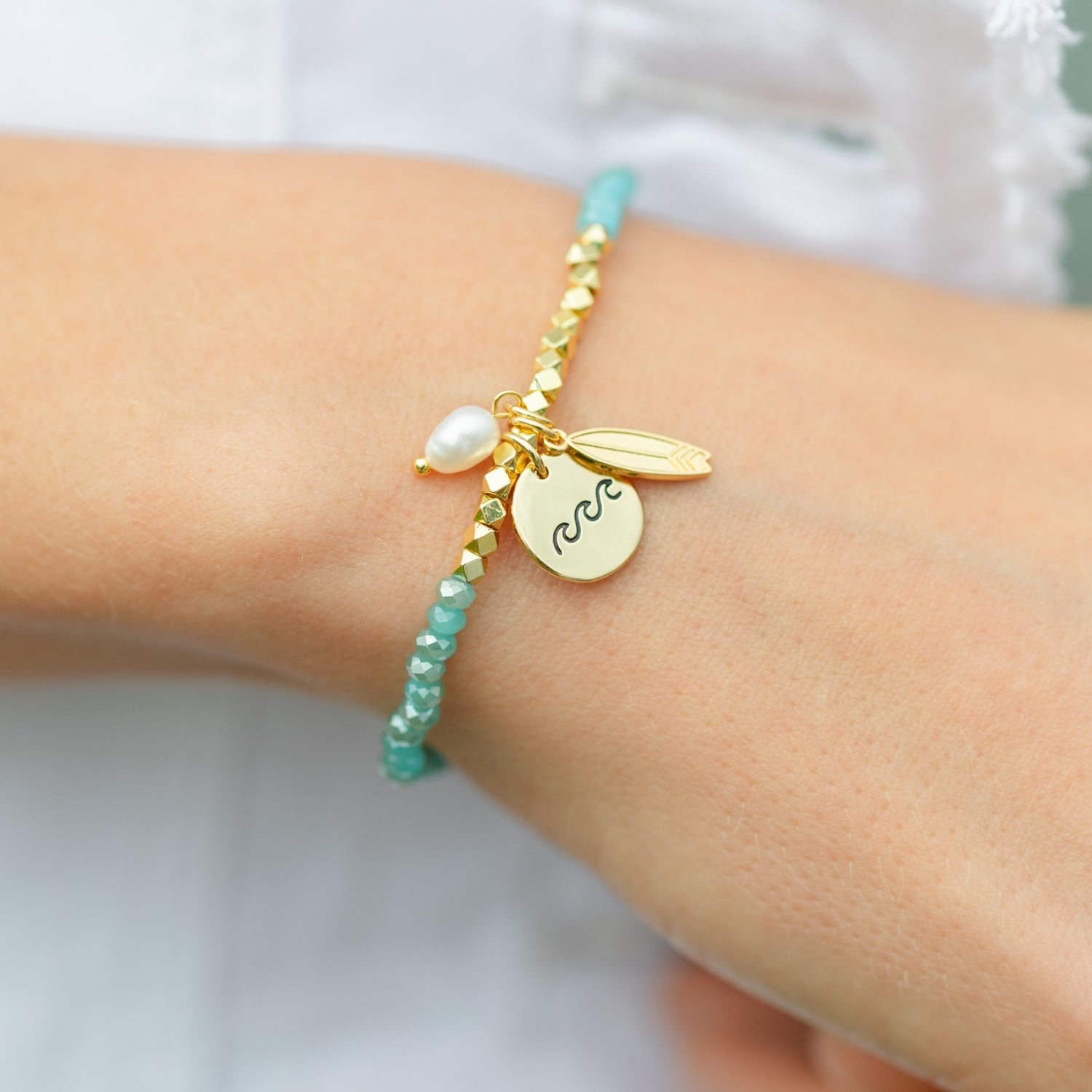 Ride The Wave Stretch Bracelet - Splendid Iris