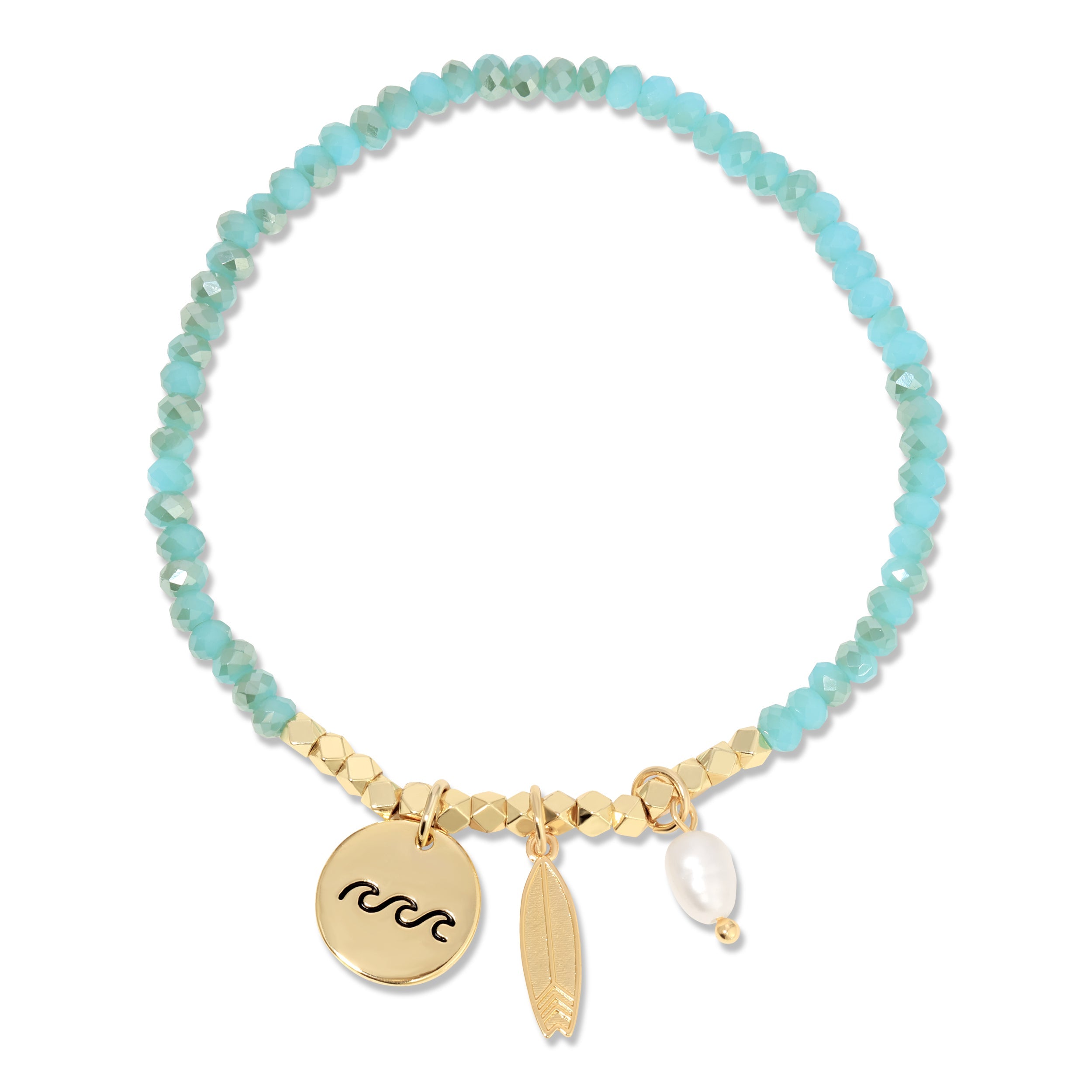 Ride The Wave Stretch Bracelet - Splendid Iris