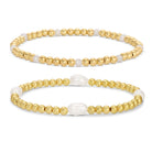 Set/2 Beaded Pearl Bracelets - Splendid Iris