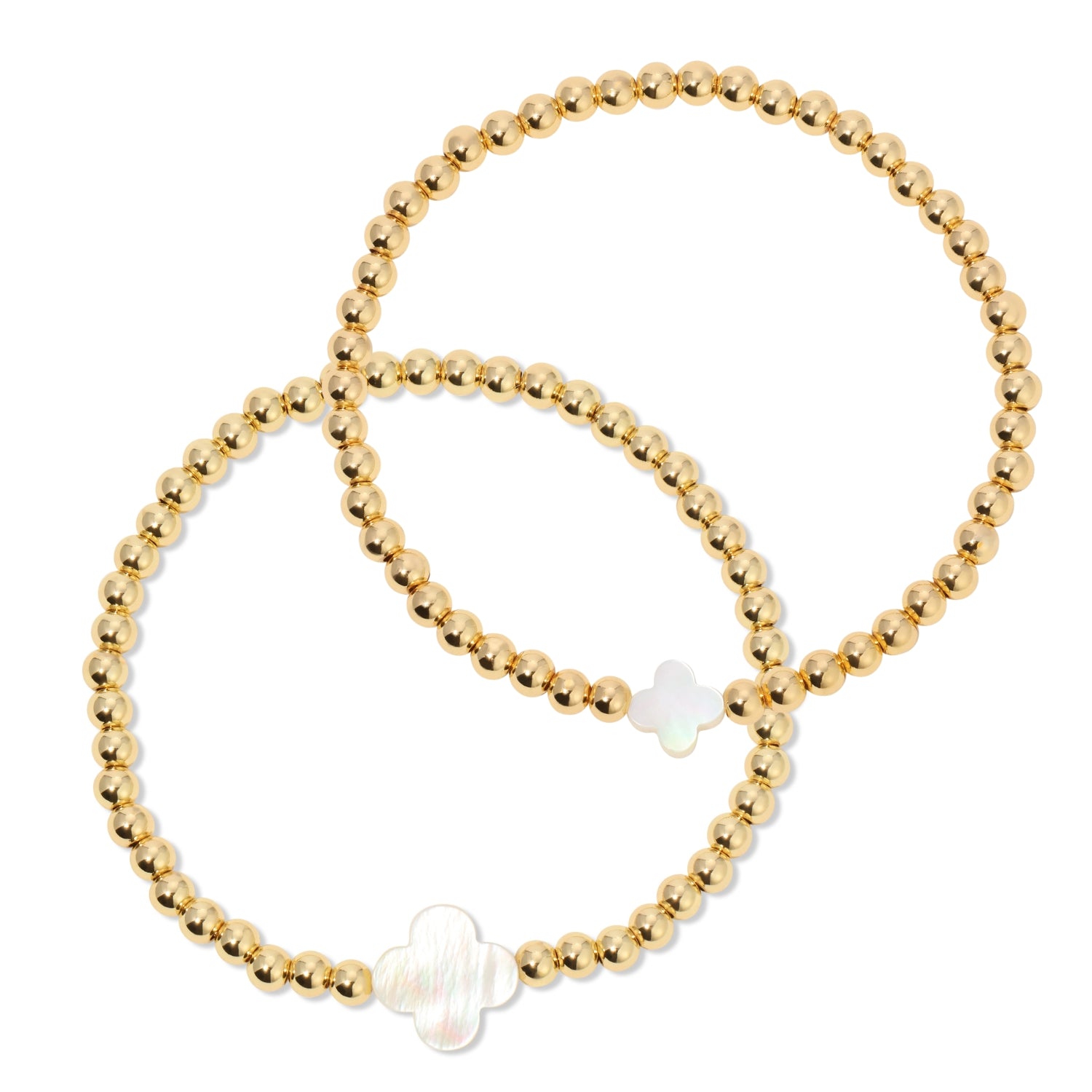 Set/2 Quatrefoil Stretch Bracelets - Splendid Iris