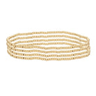 Set/4 Gold Stretch Bracelets (2mm) - Splendid Iris