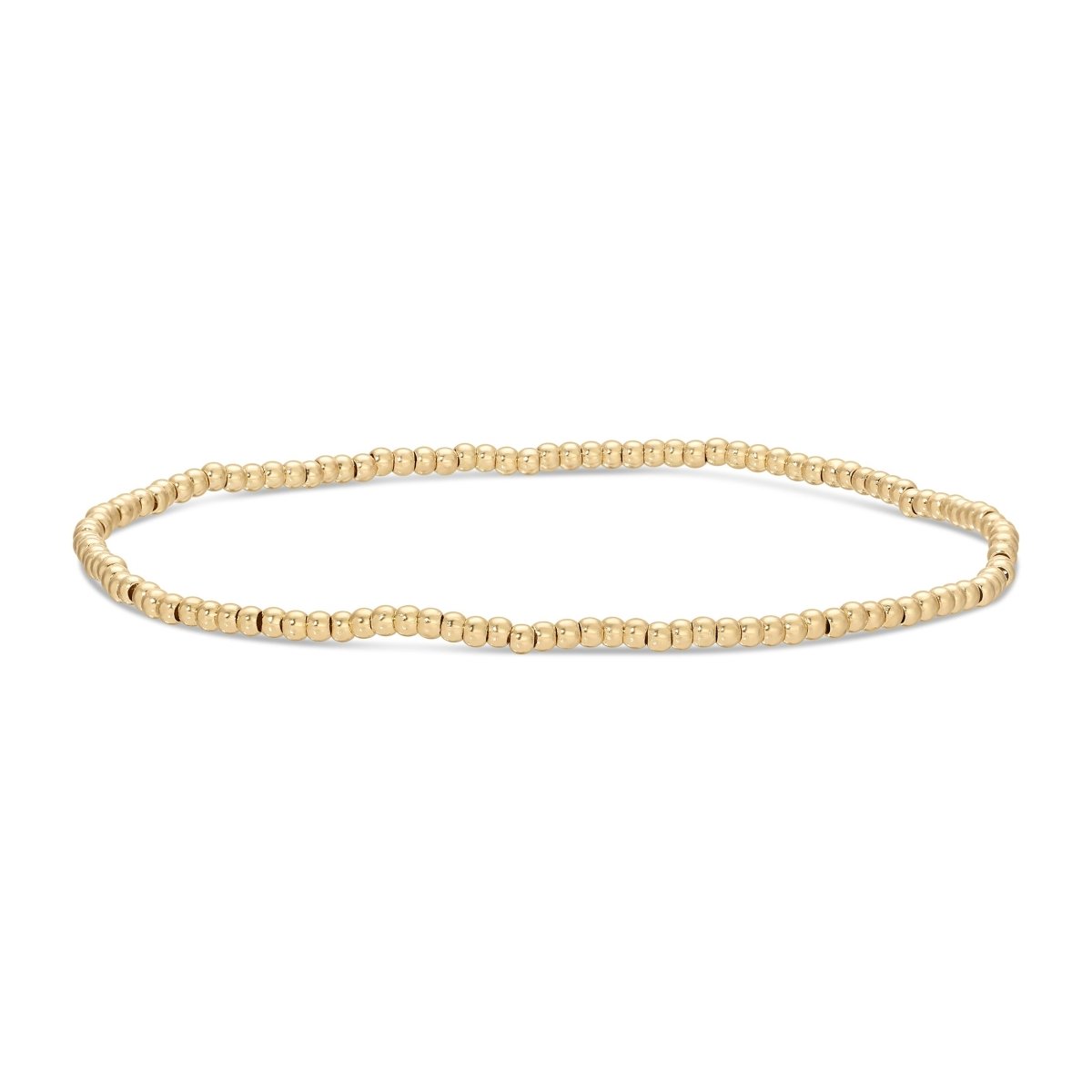 Set of 4 Gold Stretch Bracelets (2mm) - Splendid Iris