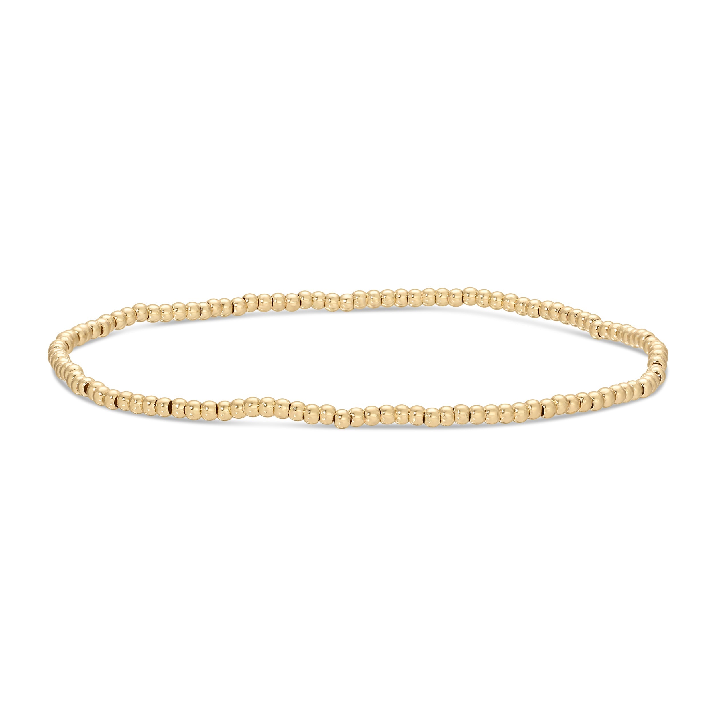 Set/4 Gold Stretch Bracelets (2mm) - Splendid Iris