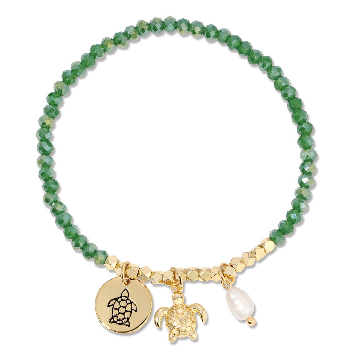 Turtle Stretch Bracelet - Splendid Iris