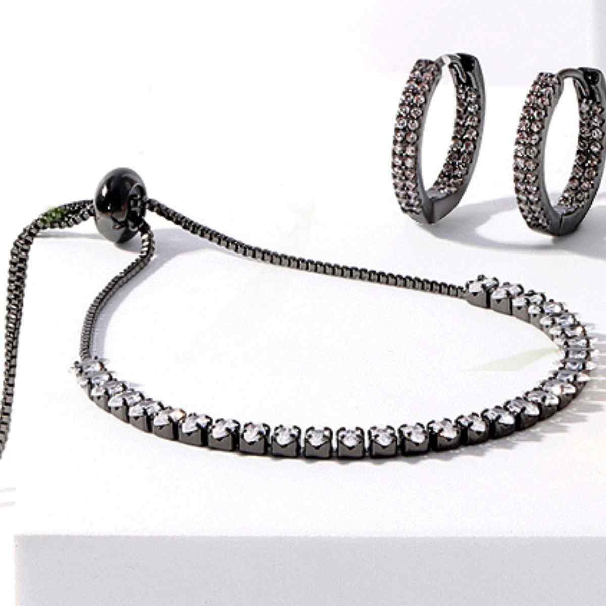 3mm Cubic Zirconia Pulley Tennis Bracelet