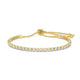 Faux Diamond Tennis Bracelet - Splendid Iris