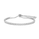 Faux Diamond Tennis Bracelet - Splendid Iris