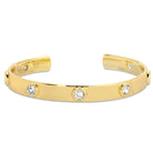 Cubic Zirconia Cuff Bracelet - Splendid Iris