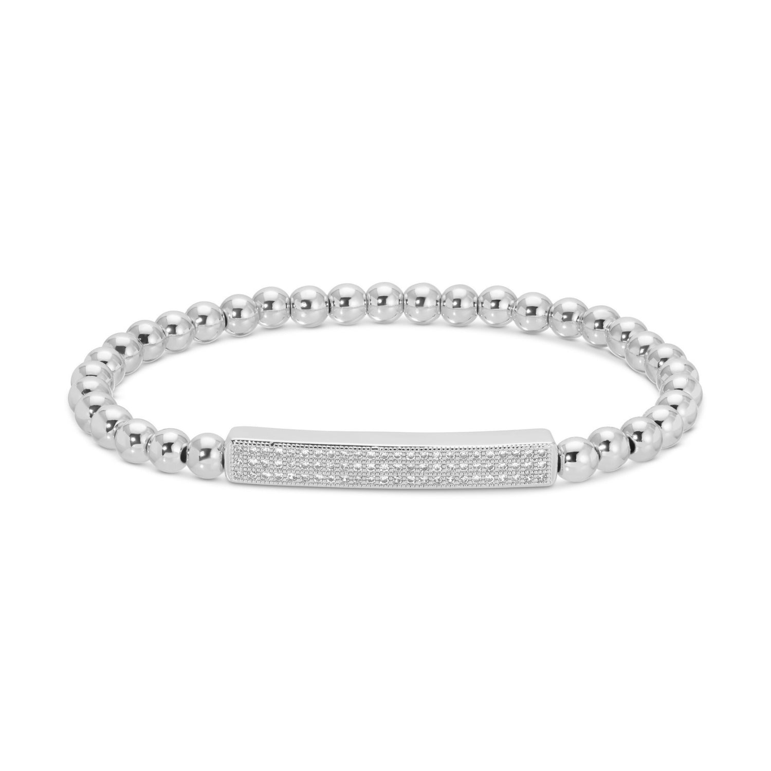 Pave Bar Stretch Bracelet - Splendid Iris