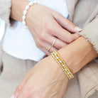 Set/3 Beaded Stretch Bracelets - Splendid Iris