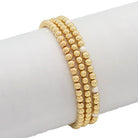 Set of 3 Beaded Bracelets with a pearl accent - Splendid Iris