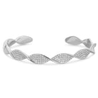 Twisted Pave Cuff Bracelet - Splendid Iris