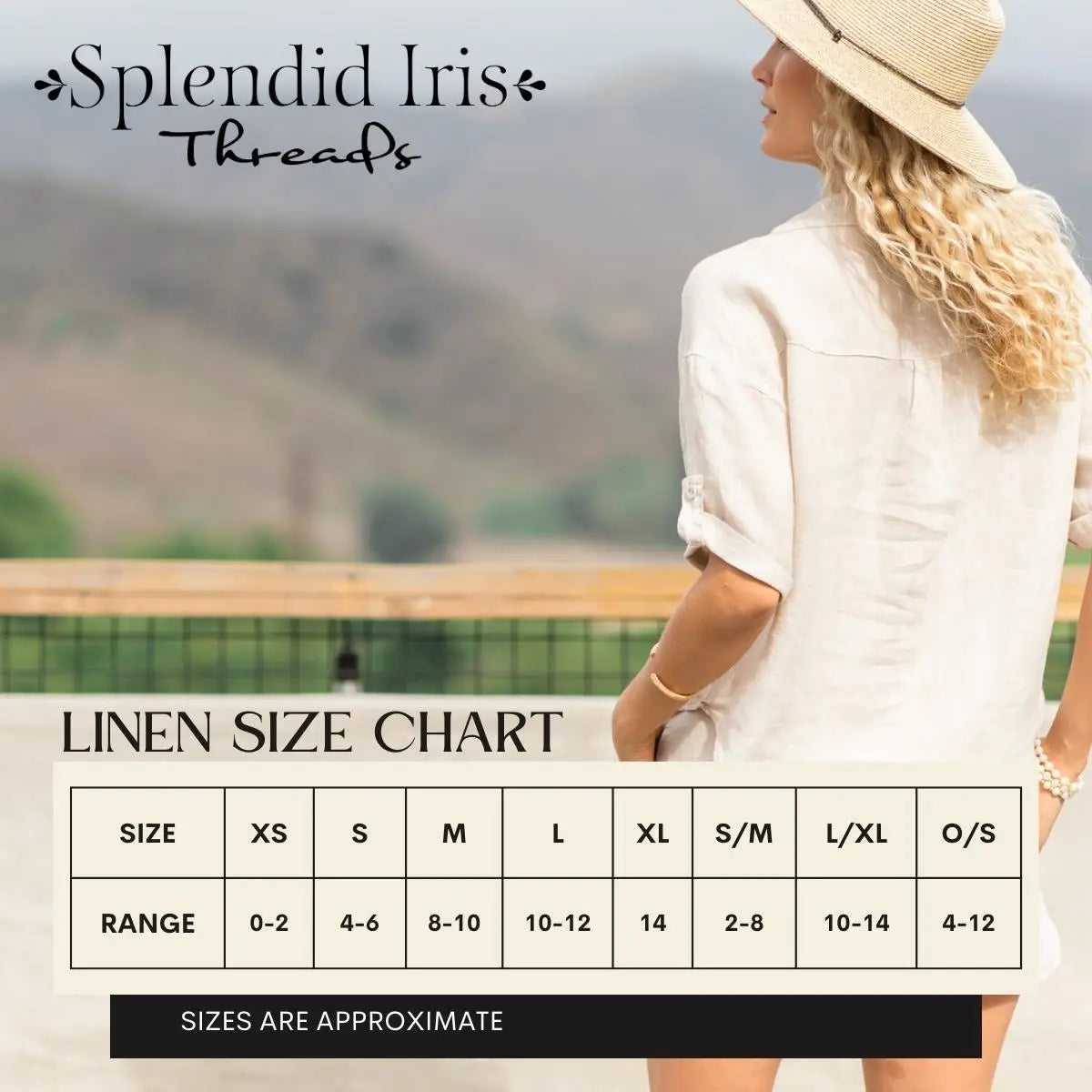 Linen 3/4 Sleeve Dress - Splendid Iris