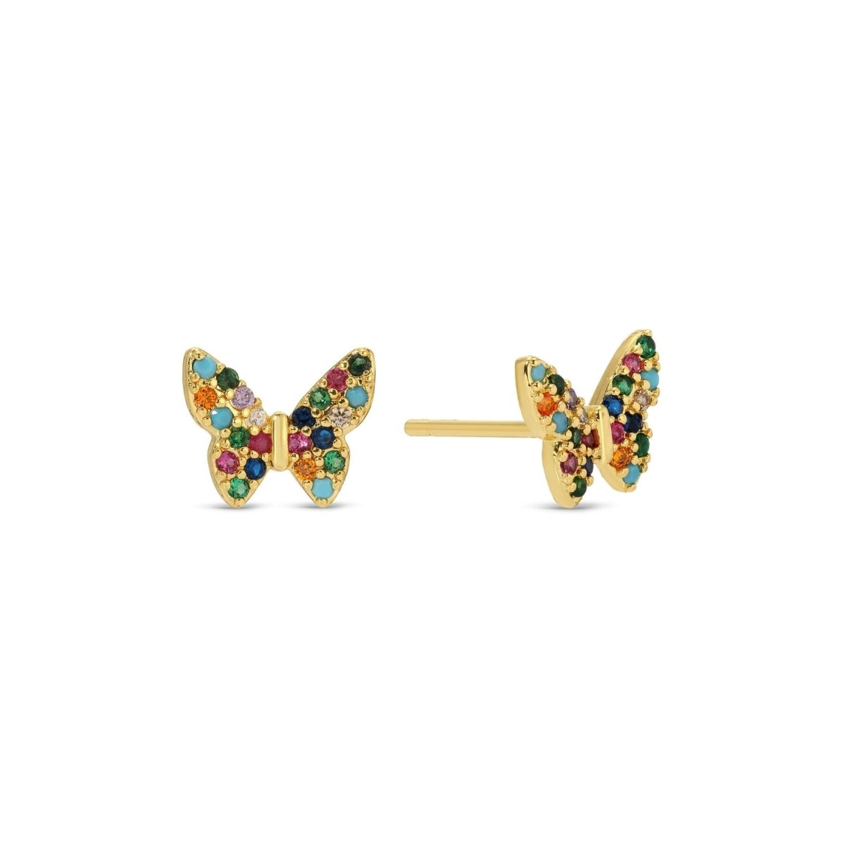 Butterfly Velvet Stud Gift Set - Splendid Iris