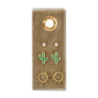 Cactus Velvet Stud Gift Set - Splendid Iris