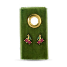 Cherry Studs on Velvet Gift Tag - Splendid Iris