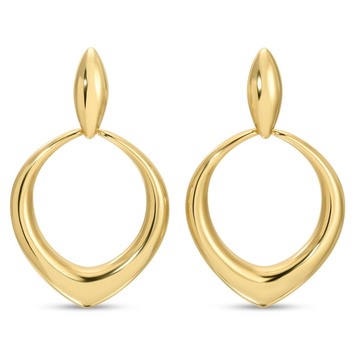Contemporary Drop Earrings - Splendid Iris