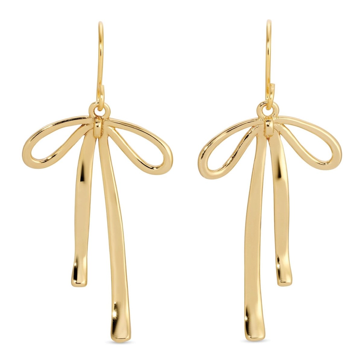 Fabulously Perfect Flowy Bow Earrings - Splendid Iris