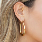 Large Latch back Hoops, Water Resistant - Splendid Iris