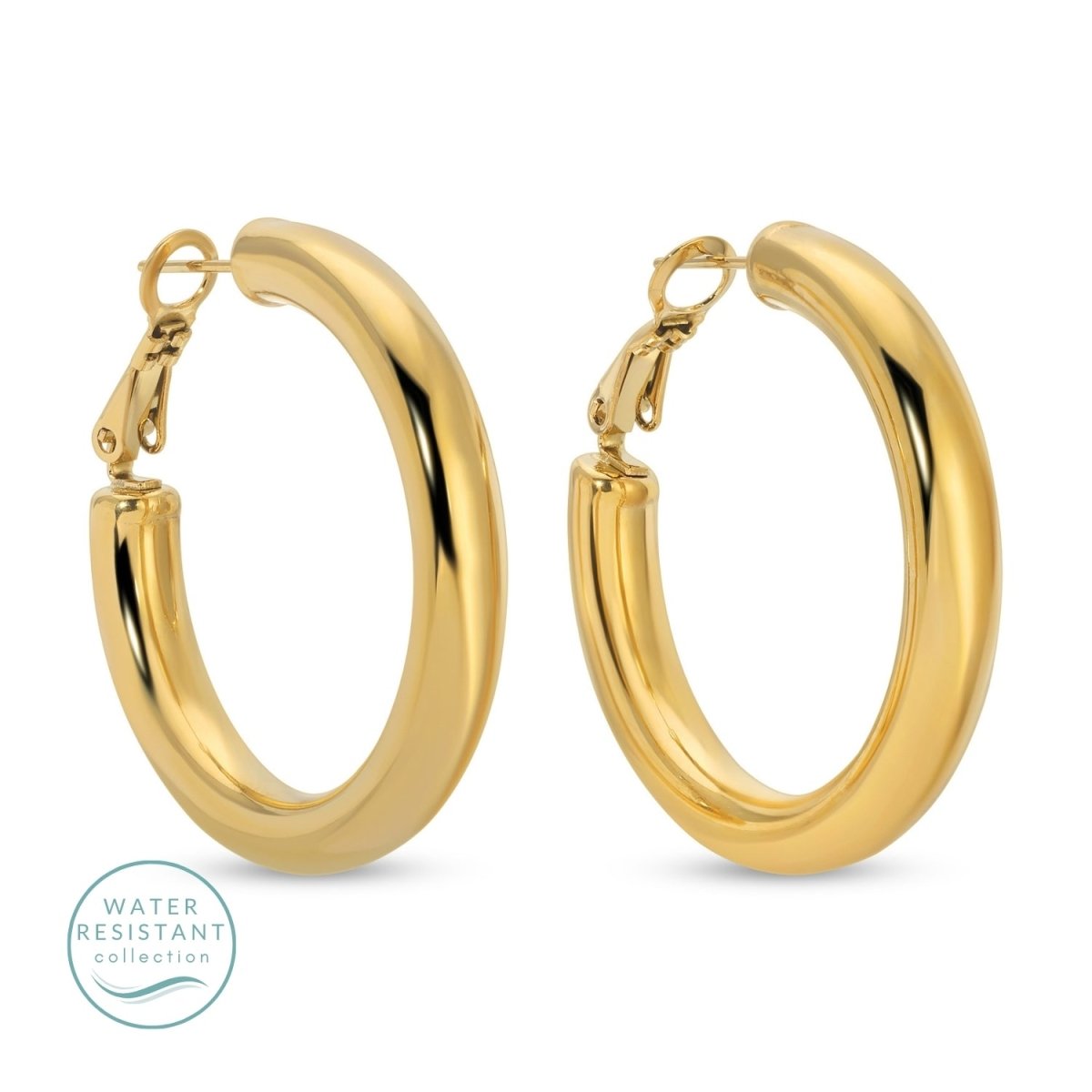 Latch Back Hoops, Water Resistant - Splendid Iris