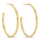 Lightly Textured Large Delicate Hoops - Splendid Iris