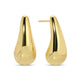 Narrow Teardrop Stud Earrings - Splendid Iris