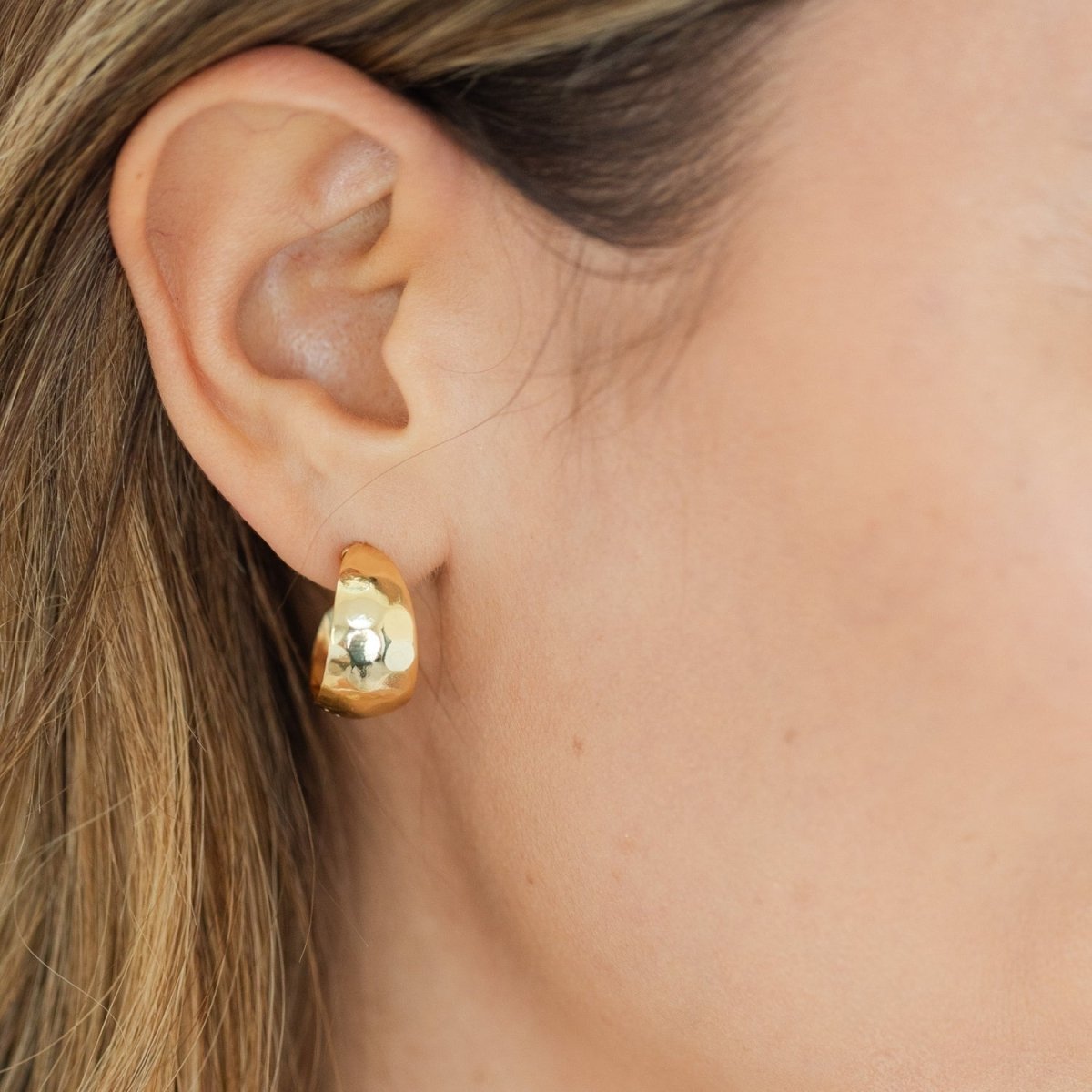 Small Rounded Trending Hoops - Splendid Iris