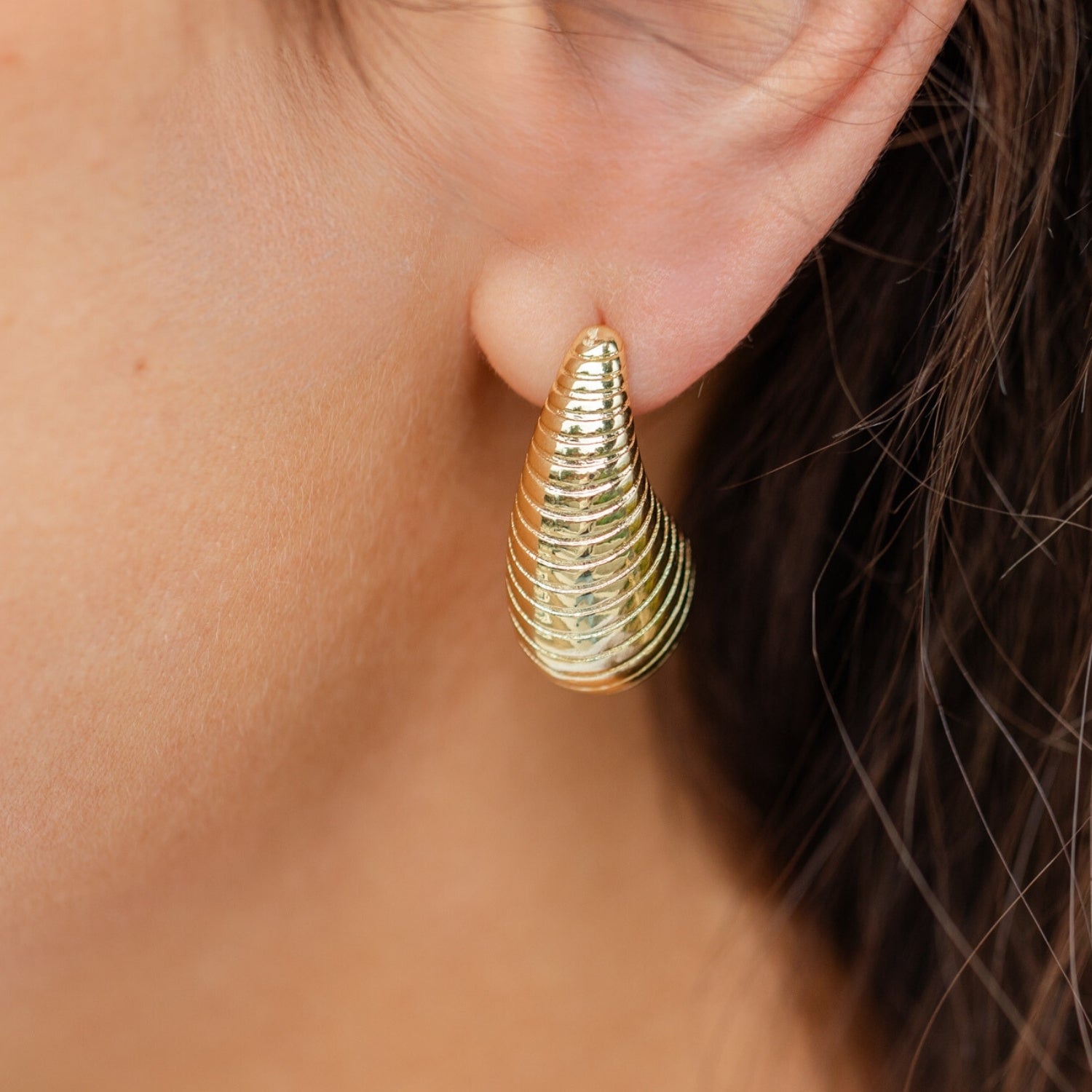 アクセサリー OHOTORO Tear Earrings Trendy Jewelry | 18k Gold Plated Earrings – Splendid Iris