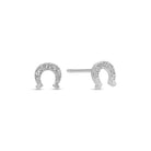 Horseshoe Studs on Velvet Gift Tag - Splendid Iris