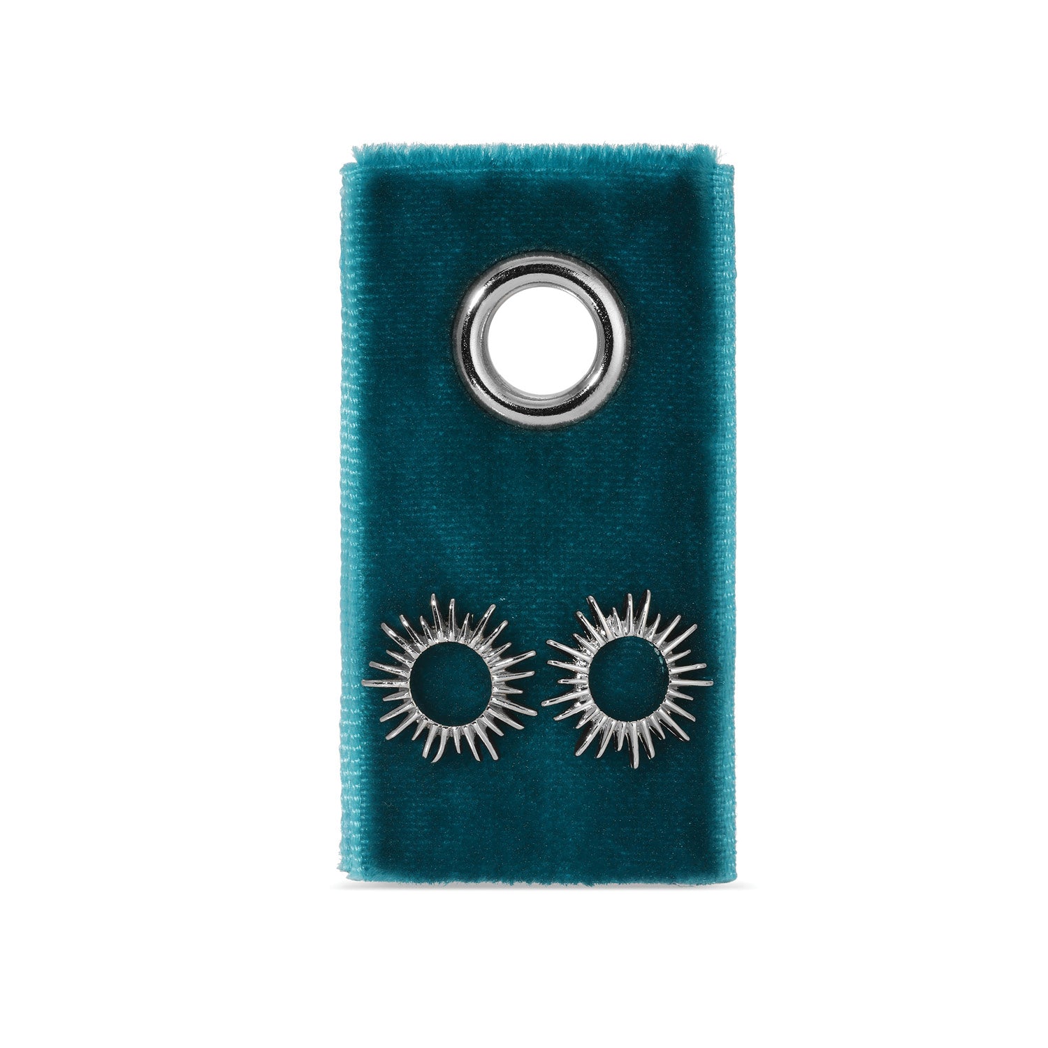 Open Sun Studs on Velvet Gift Tag - Splendid Iris