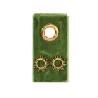 Open Sun Studs on Velvet Gift Tag - Splendid Iris