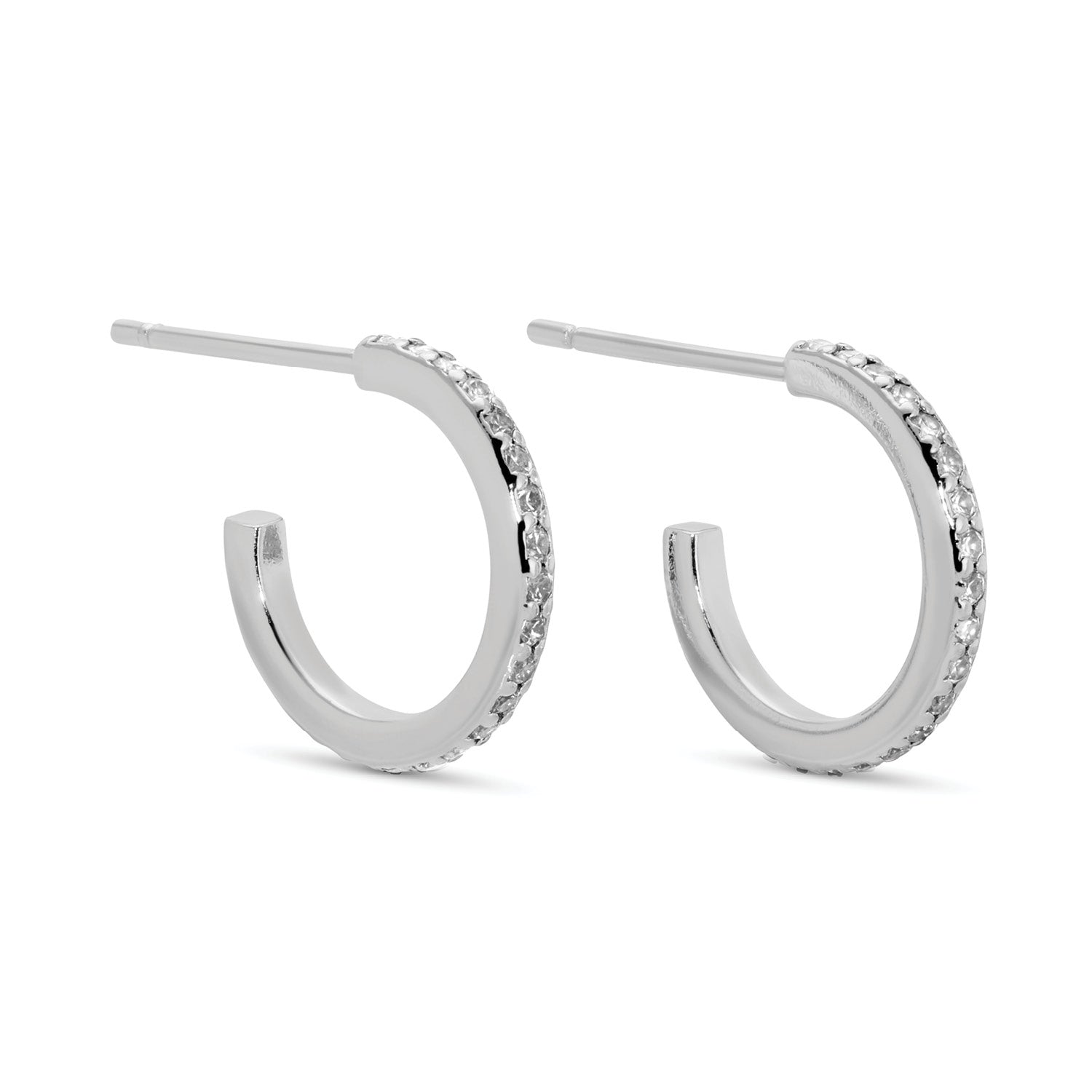 Pave Hoops - Splendid Iris