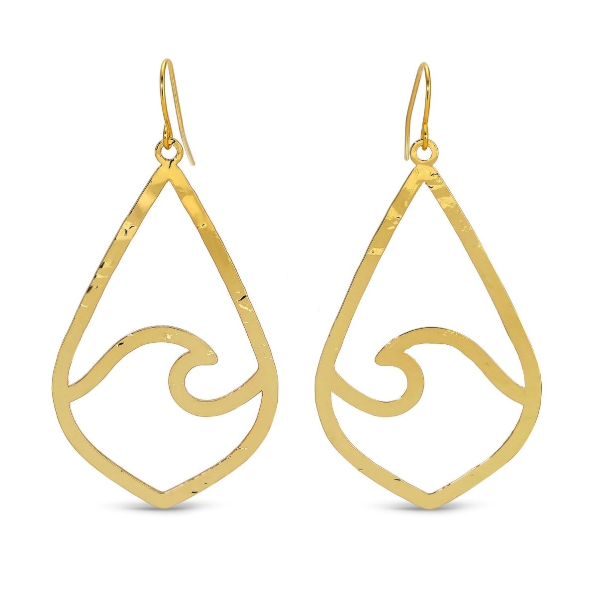 The Ocean is Calling Long Wave Earrings - Splendid Iris