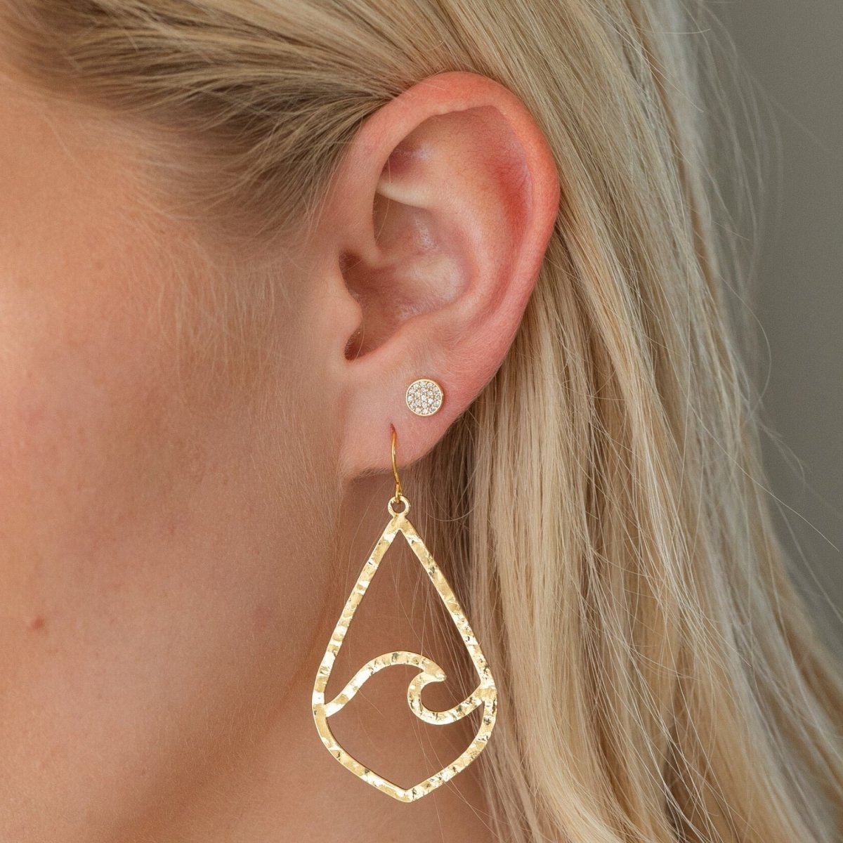 The Ocean is Calling Long Wave Earrings - Splendid Iris