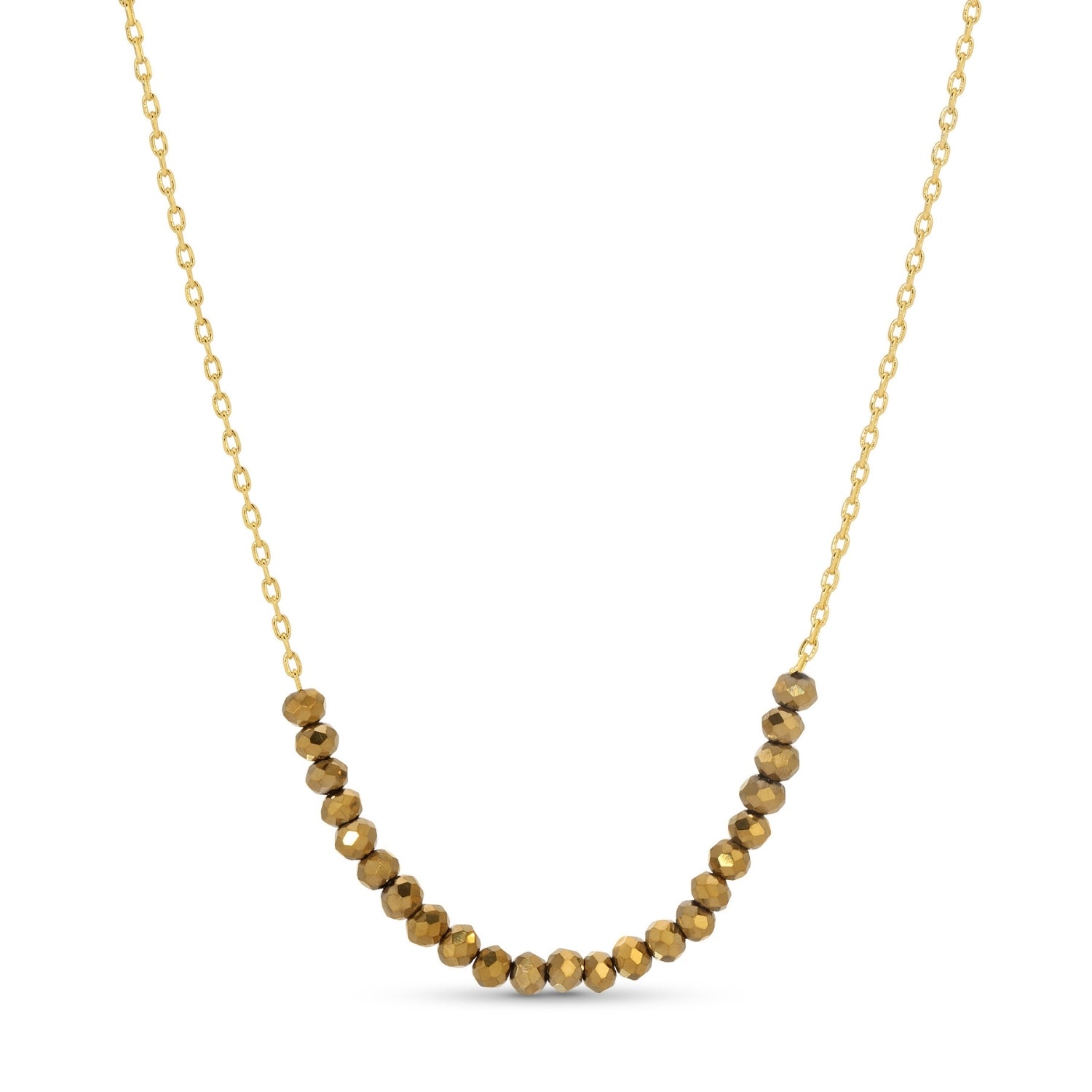 Delicate Crystal Accented Necklace - Splendid Iris