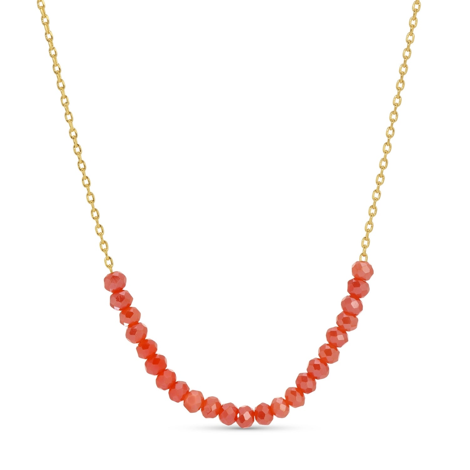 Delicate Crystal Accented Necklace - Splendid Iris