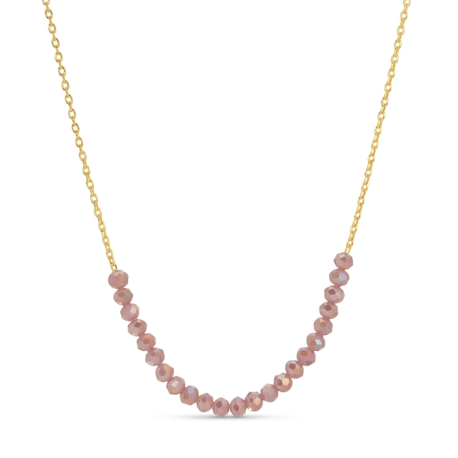 Delicate Crystal Accented Necklace - Splendid Iris