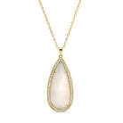 Piper, Long Shimmer Stone Pendant Necklace - Splendid Iris