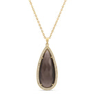 Piper, Long Shimmer Stone Pendant Necklace - Splendid Iris