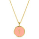 Minimal Cross Medallion Necklace - Splendid Iris