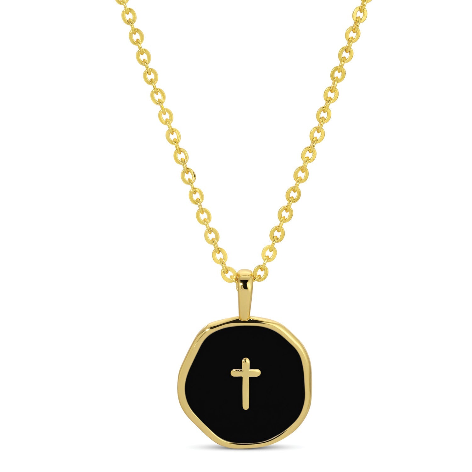 Tiny Cross Pendant - Splendid Iris